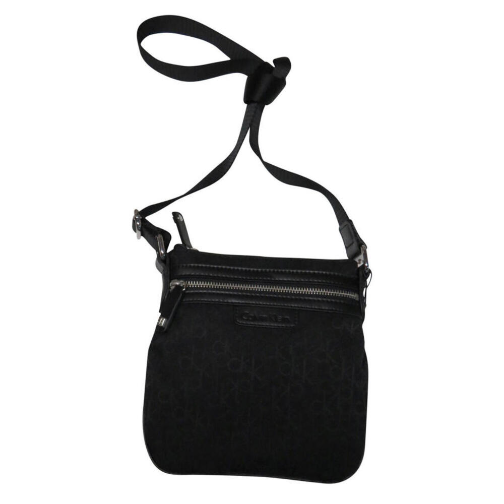 Calvin Klein Crossbody Xbody Bag  Signature Logo Monogram Black NEW